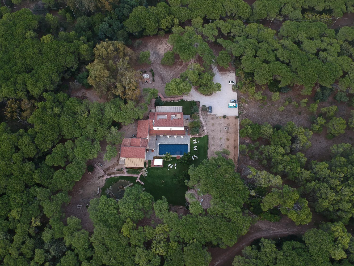 villa con piscina
